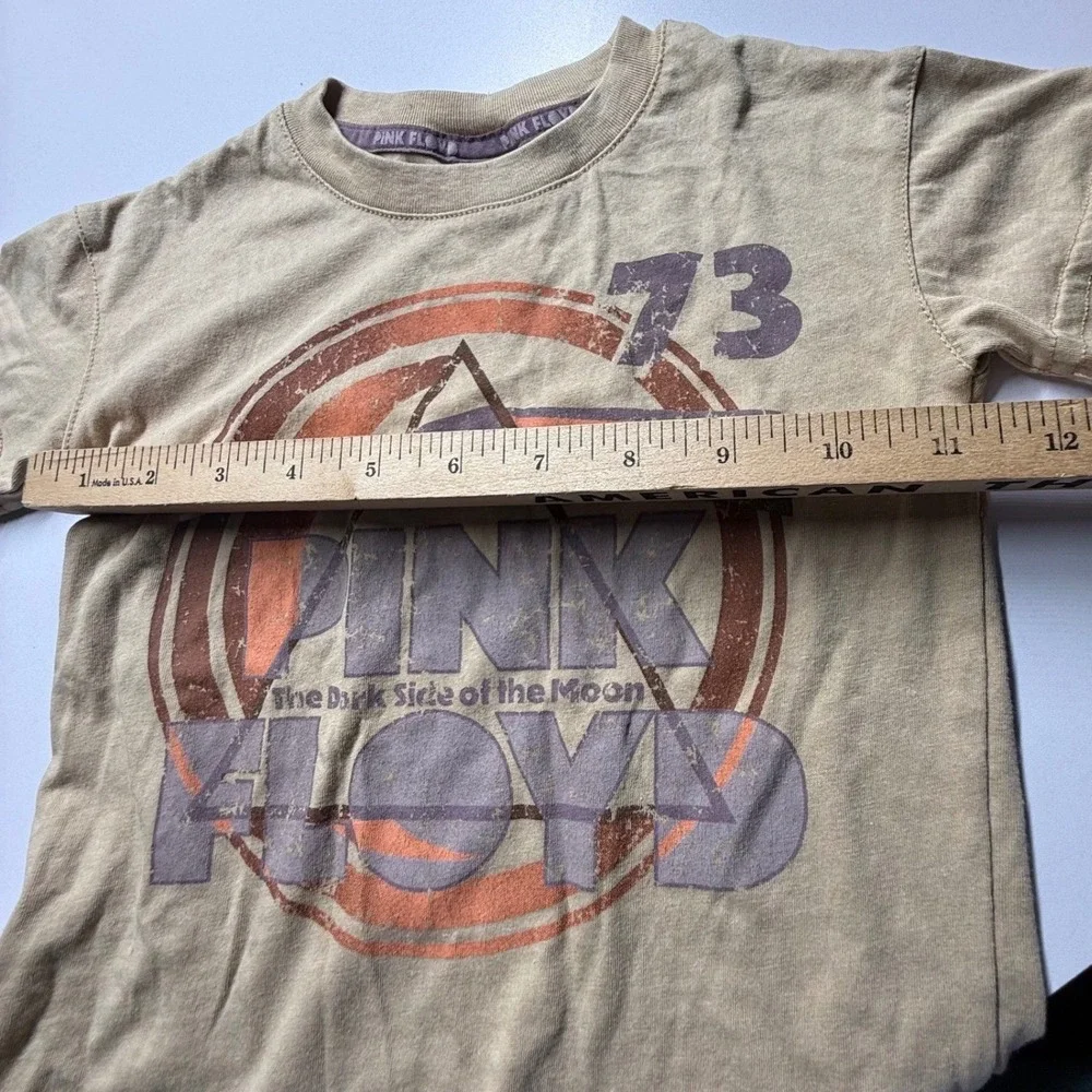 Pink Floyd Dark Side of the Moon Toddler 18M T-Shirt Shorts Set Tan Band‎ Tee